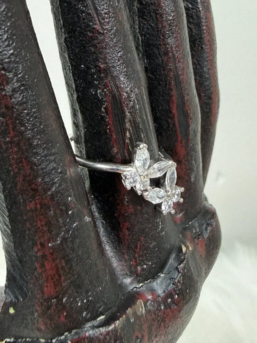 Double Butterfly CZ Ring Size 8.5 IBB CN 925